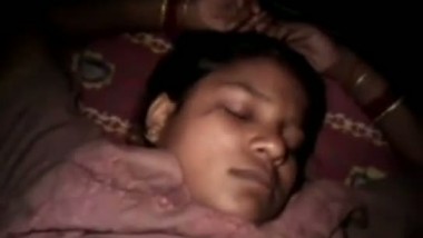 Sleeping Indian wife getting exposed after waking her up