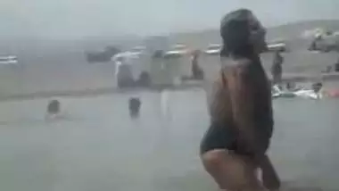 Bikini Tamil Wife On Beach