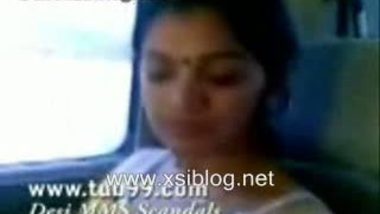 horny bhabhi exposing tits and fondling hard inside car MMS