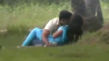 College girl outdoor romance with lover