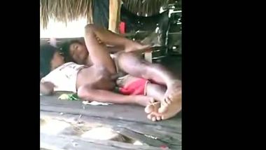 Village teen having outdoor sex on vacation