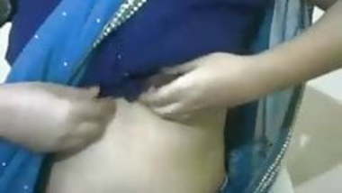 Shy Indian Teen flashes nice tit in webcam
