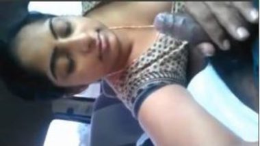 Beautiful Desi Wife Sucking Cock In Car