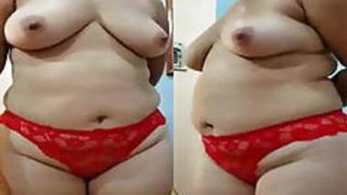 Indian desi milf big ass in red panty bhabhi nude