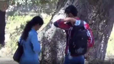 Indian college couple outdoor hidden cam sex