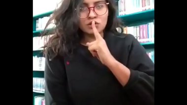 Hot indian student showing her boobs in the library comment below