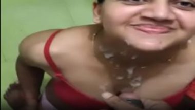 Bengali boudi stroking penis and cum on face