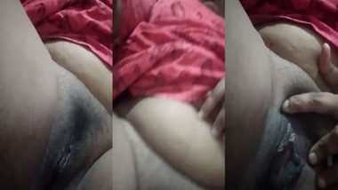 Hairy pussy show selfie video for her Facebook lover