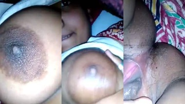 Busty Indian teen GF exposing her assets on cam