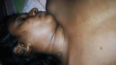 Sleeping bhabhi nude captured and boobs sucking by husband