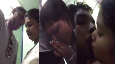 South Indian chubby girl sucking dick of boyfriend