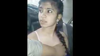 Desi collage teen girl sucking cock of her lover on request in car
