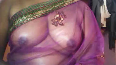 Divya in transparent Boobs and ass show