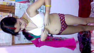 Married Indian Aunty Changing Lingerie Filmed