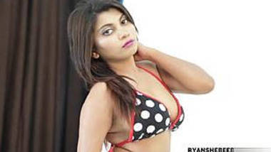 Big Boobed Sania Sharma Hot in Two Piece Bikini