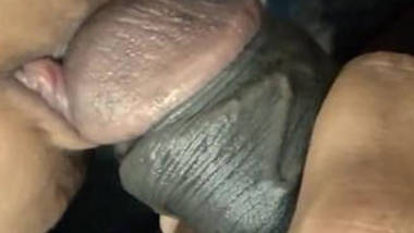 Desi wife sucking cock Close Up Shot
