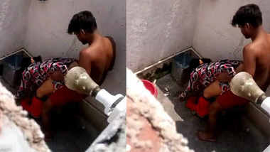 Desi bhabhi caught fucking in bathroom with devar