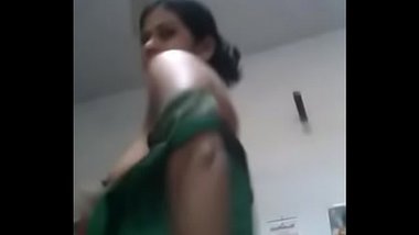 Sexy Telugu Wife Showing Breasts While Changing