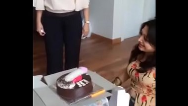Horny Indian Aunty Sucking Penis Cake