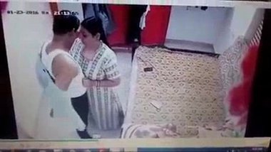 Desi Aunty Caught Having Affair In CCTV