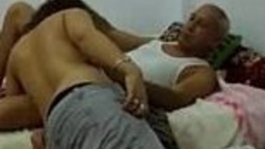 Delhi Indian mature uncle gets sloppy blowjob by niece bhanji