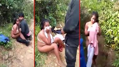 Skandal private video as Desi couple caught in woods