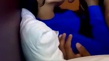 Young Desi couple is curious about sex on camera so they will try it