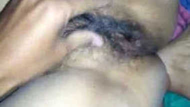 So hard for sex addicted man not to touch hairy XXX vagina of Indian