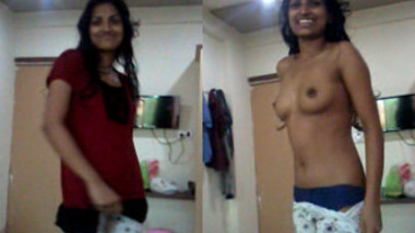 Desi female loses sex bet and gets naked to walk away in a XXX suit