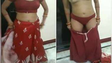 Indian model has to delete clothing items exposing XXX body parts