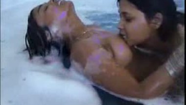 Lesbian shower sex video with hard moan
