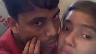 Indian witch takes the edge off kissing loved man before the camera