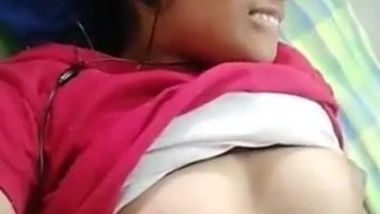 Brunette Indian mom touches her own wet peach making faces in pleasure