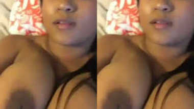 Desi female has sexy XXX jugs to flash on camera and a sex peach