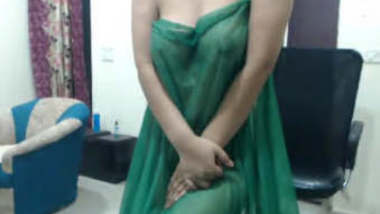 Desi Girl In Transparent Wet Saree Showing Boobs Hot Show