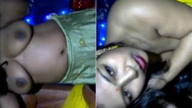 Indian whore likes enticing fans divulging XXX charms hidden under outfit