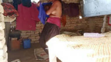 Village girl caught wearing clothes after bath