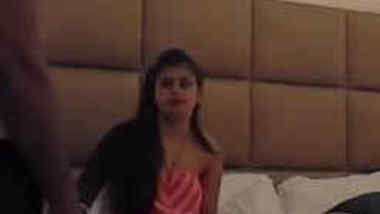 Girl waits for sex partner to arrange a XXX action in the Desi hotel