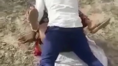 Rajasthani woman banged by two men in open field