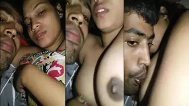 Cute Desi teen beauty boob press nipple suck