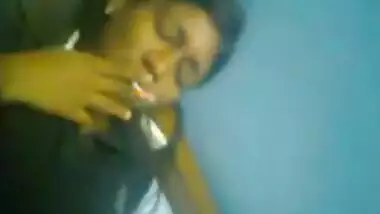 Desi babe smokes cigarette naked