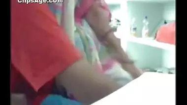 Devar exposing babis boobs on webcam