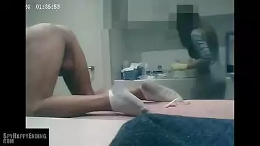 Waxing cock with cumshot