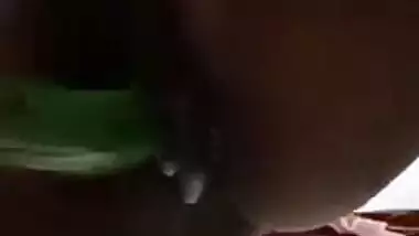 Horny girl masturbating using Cucumber
