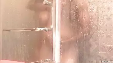 FULL shower fuck of busty bhabhi with moans