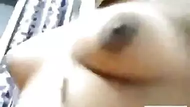 College girl with firm boobs video call