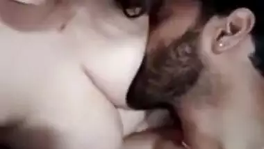 Desi boob sucking selfie video to entertain your dick