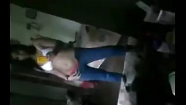 Desi girl taking selfie video of her toned body