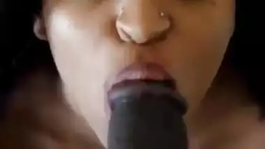 Big tits Indian girl gives the best blowjob 