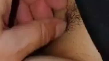 Husband plays Wifes boobs and Fingering Her Shavedd Pussy
